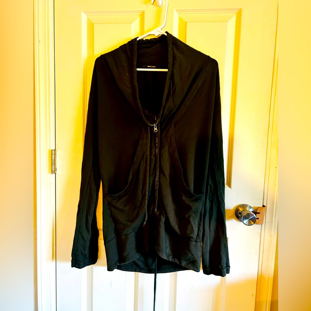 LA made tunic fashion sweatshirt in forest green.